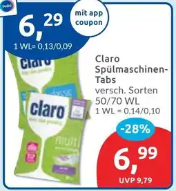 Budni Claro Spülmaschinen Tabs Angebot