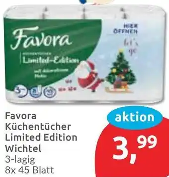 Budni Favora Küchentücher Limited Edition Wichtel Angebot