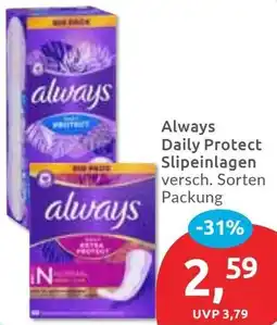 Budni Always Daily Protect Slipeinlagen Angebot