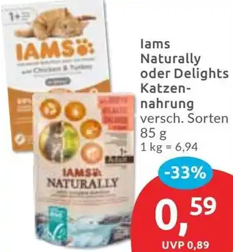Budni lams Naturally oder Delights Katzennahrung Angebot