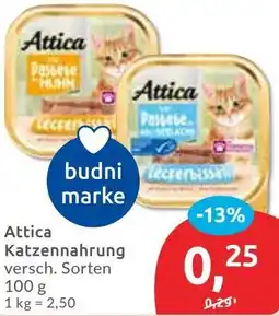 Budni Attica Katzennahrung Angebot