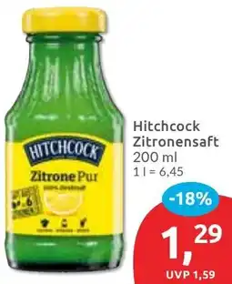 Budni Hitchcock Zitronensaft Angebot