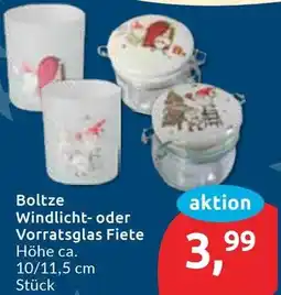 Budni Boltze Windlicht oder Vorratsglas Fiete Angebot