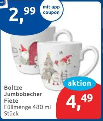 Budni Boltze Jumbobecher Fiete Angebot
