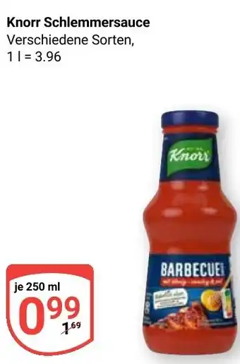 Globus Knorr Schlemmersauce Angebot