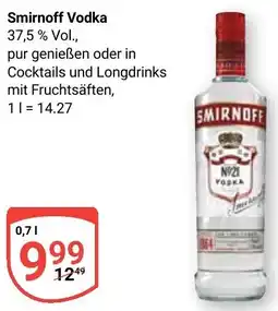 Globus Smirnoff Vodka Angebot