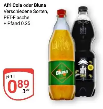 Globus Afri Cola oder Bluna Angebot