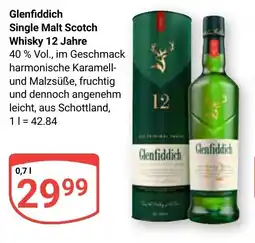 Globus Glenfiddich Single Malt Scotch Whisky 12 Jahre Angebot