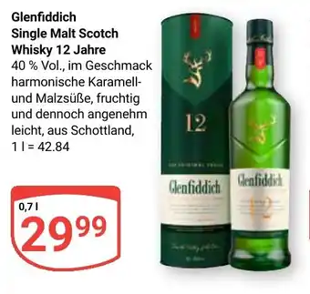 Globus Glenfiddich Single Malt Scotch Whisky 12 Jahre Angebot