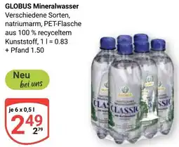 Globus GLOBUS Mineralwasser Angebot