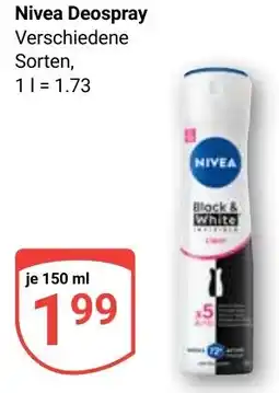 Globus Nivea Deospray Angebot