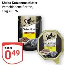 Globus Sheba Katzennassfutter Angebot