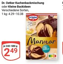 Globus Dr. Oetker Kuchenbackmischung oder Kleine Backideen Angebot