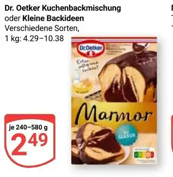 Globus Dr. Oetker Kuchenbackmischung oder Kleine Backideen Angebot