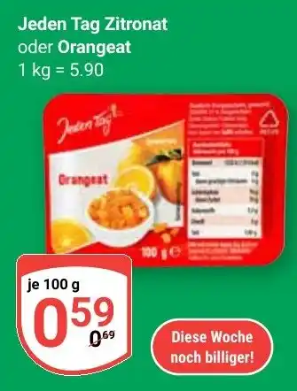 Globus Jeden Tag Zitronat oder Orangeat Angebot