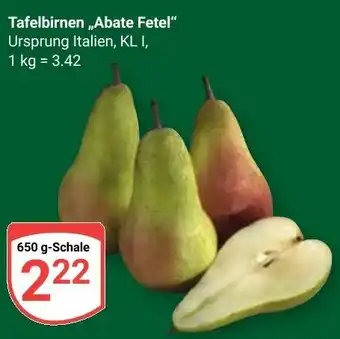 Globus Tafelbirnen „Abate Fetel" Angebot