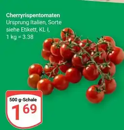 Globus Cherryrispentomaten Angebot