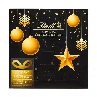 Netto Marken-Discount Lindt Advents - Überraschungskalender mit Gutschein, 196 g Angebot
