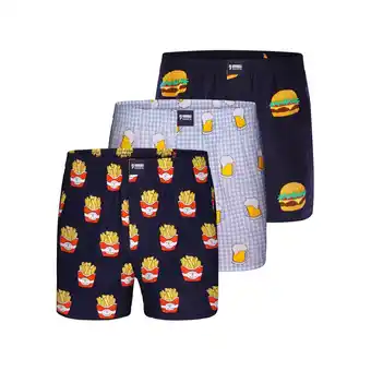 Netto Marken-Discount Happy Shorts Herren 3-Pack Boxershorts Motivprint 1er Pack Angebot