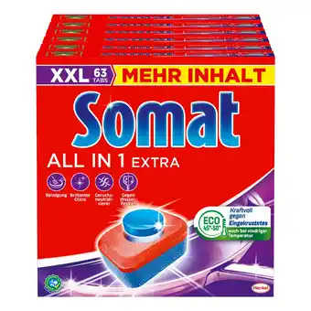 Netto Marken-Discount Somat Geschirrspültabs All-in-1 Extra 63 Stück, 6er Pack Angebot