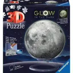 Netto Marken-Discount Ravensburger Puzzle 3D Puzzleball Der Mond - Glow-in-the-Dark Angebot