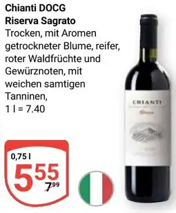 Globus Chianti DOCG Riserva Sagrato Angebot