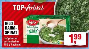Handelshof IGLO RAHM- SPINAT Angebot