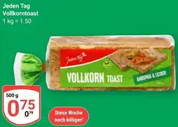 Globus Jeden Tag Vollkorntoast Angebot
