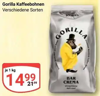 Globus Gorilla Kaffeebohnen Angebot