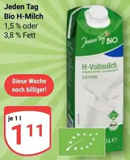 Globus Jeden Tag Bio H-Milch Angebot