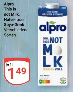 Globus Alpro this is not milk, hafer- oder soya-drink Angebot