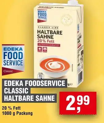 Handelshof EDEKA FOODSERVICE CLASSIC HALTBARE SAHNE Angebot