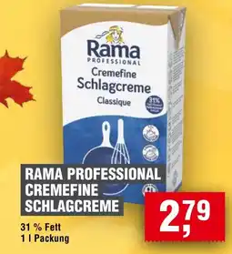 Handelshof RAMA PROFESSIONAL CREMEFINE SCHLAGCREME Angebot