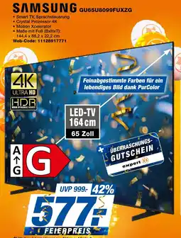 expert Techno Land SAMSUNG GU65U8099FUXZG Angebot