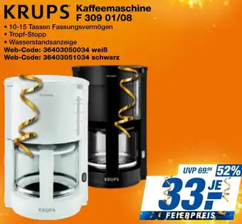 expert Techno Land KRUPS Kaffeemaschine F 309 01/08 Angebot