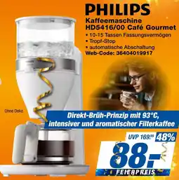 expert Techno Land PHILIPS Kaffeemaschine HD5416/00 Café Gourmet Angebot