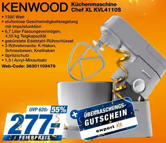 expert Techno Land KENWOOD Küchenmaschine Chef XL KVL4110S Angebot