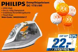 expert Techno Land PHILIPS Dampfbügeleisen GC 1751/80 Angebot