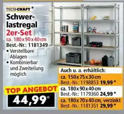 Norma Schwerlastregal 2er-Set ca. 180x90x40 cm Angebot