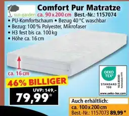 Norma Comfort Pur Matratze Angebot