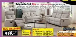 Norma Relaxsofa-Set 3tlg Angebot