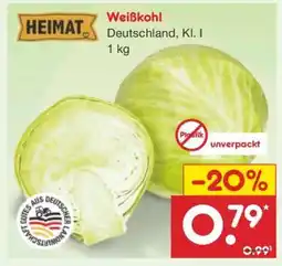 Netto Marken-Discount Weißkohl Angebot