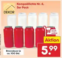 Netto Marken-Discount Kompoöllichte Nr. 6, 5er Pack Angebot