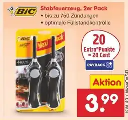 Netto Marken-Discount BIC Stabfeuerzeug, 2er Pack Angebot