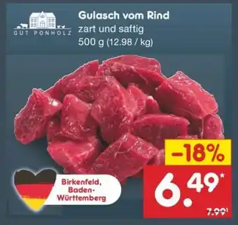 Netto Marken-Discount Gulasch vom Rind Angebot