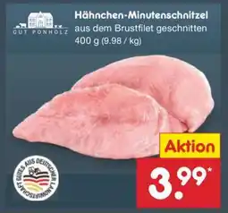 Netto Marken-Discount Hähnchen-Minuten-schnitzel Angebot