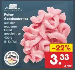 Netto Marken-Discount Puten-Geschnetzeltes Angebot