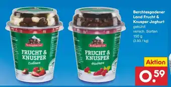 Netto Marken-Discount Berchtesgadener Land Frucht & Knusper Joghurt Angebot