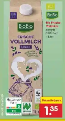 Netto Marken-Discount Bio-Frische Vollmilch Angebot
