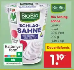 Netto Marken-Discount Bio-Schlagsahne Angebot